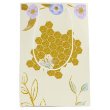 Niedliche Wasserfarbe Blüte Golden Honey Beehive