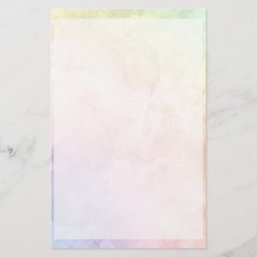 Niedliche Wasserfarbe Briefpapier (Vorderseite)