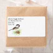 Niedliche Wasserfarbe Chickadee Bird Pine Tree (Insitu)