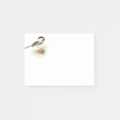 Niedliche Wasserfarbe Chickadee Bird Pine Tree Post-it Klebezettel (Vorderseite)