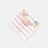 Niedliche Wasserfarbe Cloud Star Baby Girl Dusche Serviette (Ecke)