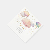 Niedliche Wasserfarbe Cloud Star Baby Girl Dusche Serviette (Ecke)