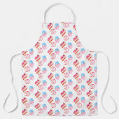 Niedliche Wasserfarbe Cupcake Kuchen Donut Bäckere Schürze (Vorderseite)