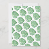 Niedliche Wasserfarbe Dino Berg Dinosaurier Geburt Einladung (Rückseite)