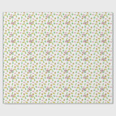 Niedliche Wasserfarbe Dinosaurier Tiermuster Gebur Geschenkpapier (Flach)