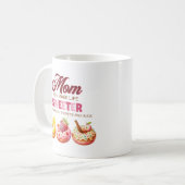 Niedliche Wasserfarbe Donut Mama, um das Leben süß Kaffeetasse (Vorderseite Links)