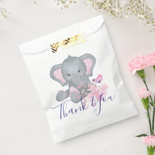 Niedliche Wasserfarbe Elephant Babydusche Danke Geschenktütchen (Versiegelt)