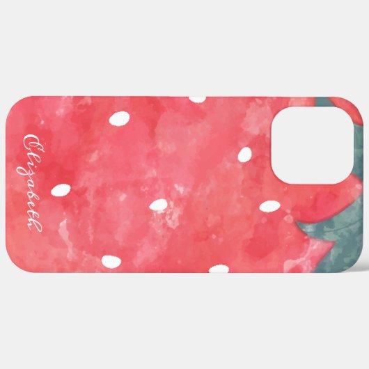 Niedliche Wasserfarbe Erdbeere Case-Mate iPhone Hülle (Hinten (horizontal))
