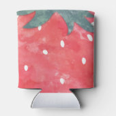 Niedliche Wasserfarbe Erdbeere Dosenkühler (Rückseite)