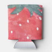 Niedliche Wasserfarbe Erdbeere Dosenkühler (Rückseite)