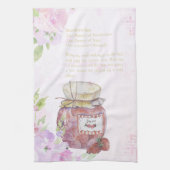 Niedliche Wasserfarbe Erdbeere Jam Rezept Geschirrtuch (Vertikal)