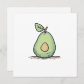 Niedliche Wasserfarbe Feiertagskarte (Vorne/Hinten)