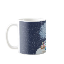 Niedliche Wasserfarbe Festliche Snowmen