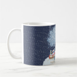 Niedliche Wasserfarbe Festliche Snowmen Kaffeetasse