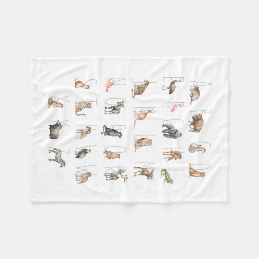 Niedliche Wasserfarbe Fleecedecke (Vorderseite (Horizontal))