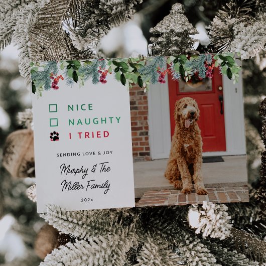 Niedliche Wasserfarbe Foto Weihnachten