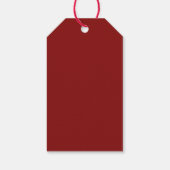 Niedliche Wasserfarbe Frohe Weihnachtscreme Gesche Geschenkanhänger (Rückseite)