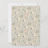 Niedliche Wasserfarbe Gänsedusche Einladung (Rückseite)