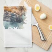 Niedliche Wasserfarbe Geschirrtuch (Viertel Falte)