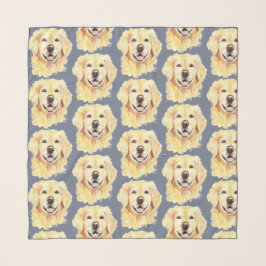 Niedliche Wasserfarbe Golden Retriever Hund Schal