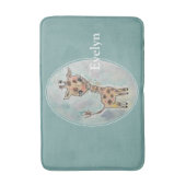 Niedliche Wasserfarbe Handgemalte Giraffenbezeichn Badematte (Vorderseite Vertikal)