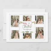 Niedliche Wasserfarbe Holly Frohe Weihnachten Mult (Vorderseite)