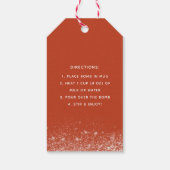 Niedliche Wasserfarbe - Hot-Cocoa-Bombe Geschenkanhänger (Rückseite)