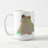 Niedliche Wasserfarbe I Liebe Frosch Kaffeetasse (Links)