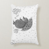 Niedliche Wasserfarbe Igel Regentag Whimsikum Dekokissen (Vorderseite(Vertikal))