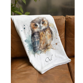 Niedliche Wasserfarbe, individuell Fleecedecke