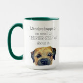 Niedliche Wasserfarbe Kanarische Grenze Hunde Humo Tasse (Links)