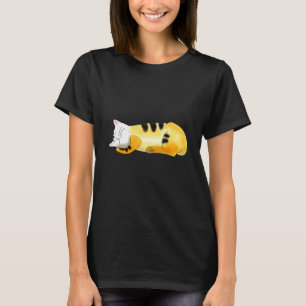 Niedliche Wasserfarbe Katze Kunst Coole Neuheit T-Shirt