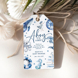 Niedliche Wasserfarbe Kinderdusche Gefallen Geschenkanhänger