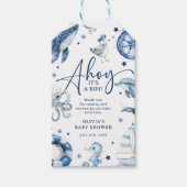 Niedliche Wasserfarbe Kinderdusche Gefallen Geschenkanhänger (Vorderseite)