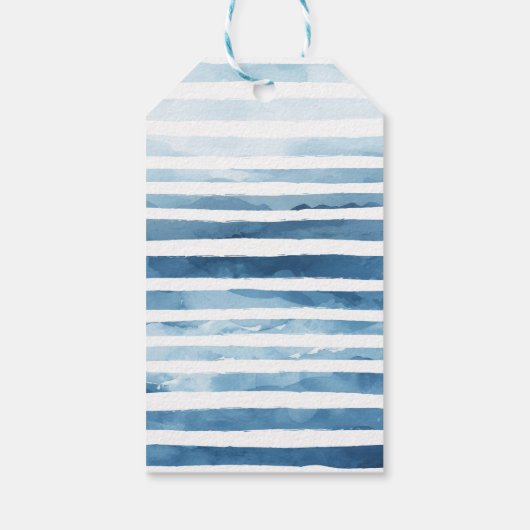 Niedliche Wasserfarbe Kinderdusche Gefallen Geschenkanhänger (Rückseite)