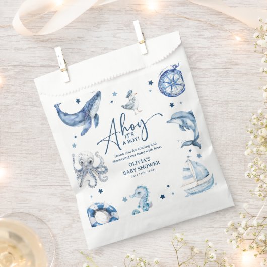 Niedliche Wasserfarbe Kinderdusche Geschenktütchen (Ausgeschnitten)