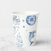 Niedliche Wasserfarbe Kinderdusche Pappbecher (Links)