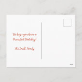 Niedliche Wasserfarbe Kitten Frohe Weihnachten (Rückseite)