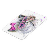 Niedliche Wasserfarbe Kitten Magnet (Linke Seite)