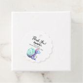 Niedliche Wasserfarbe Kleine Dinosaurier Babydusch Geschenkanhänger (Beispiel)