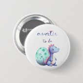 Niedliche Wasserfarbe Kleine Dinosaurier Button (Vorne & Hinten)
