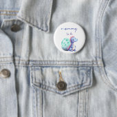 Niedliche Wasserfarbe Kleine Dinosaurier Mommy-to- Button (Beispiel)