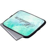 Niedliche Wasserfarbe Laptopschutzhülle (Vorne Knopf)