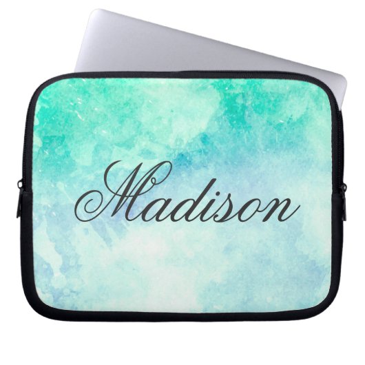 Niedliche Wasserfarbe Laptopschutzhülle (Vorderseite)