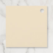 Niedliche Wasserfarbe Lebkuchen Mann Frohe Weihnac Geschenkanhänger (Rückseite)