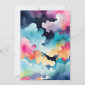 Niedliche Wasserfarbe Llama Mama Mexican Baby Dusc Dankeskarte (Rückseite)