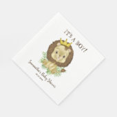 Niedliche Wasserfarbe Löwendusche Thema Kinderdusc Serviette (Ecke)