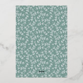 Niedliche Wasserfarbe LöwenPrince Baby Boy Christe Folieneinladung (Rückseite)