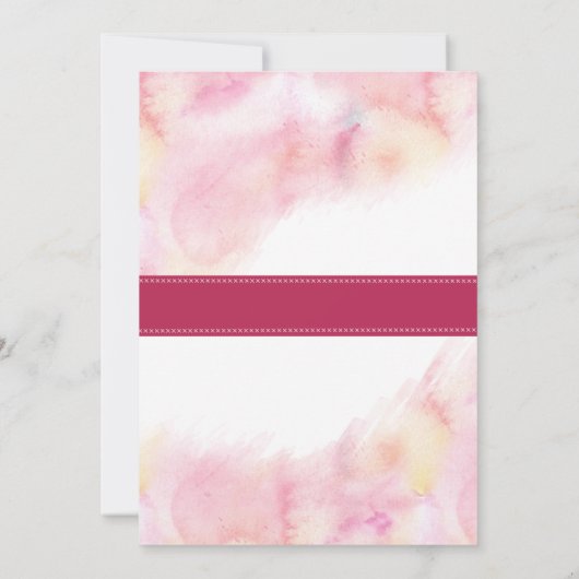 Niedliche Wasserfarbe lustige, farbige Wildkatzen Einladung (Rückseite)