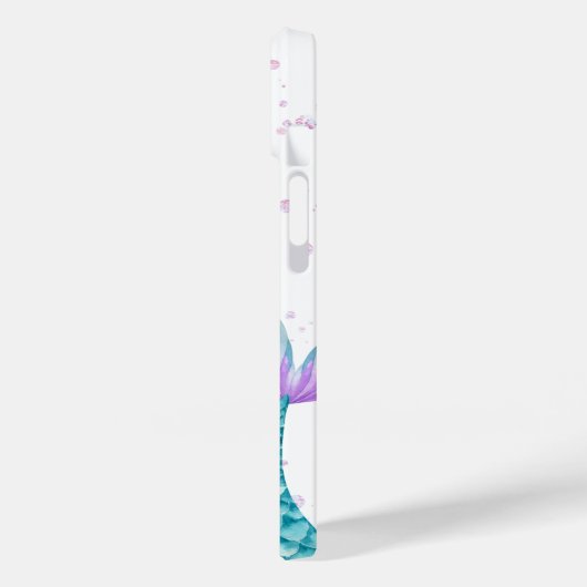 Niedliche Wasserfarbe Mermaid Mit Monogramm Case-Mate iPhone Hülle (Rückseite / Links)